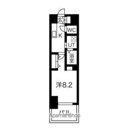 ＫＤＸレジデンス南草津[1K/29.61m2]の間取図