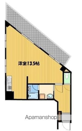 武蔵野ヒルズ[1R/46.44m2]の間取図