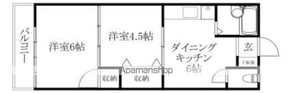 グレース道後今市[2DK/32m2]の間取図