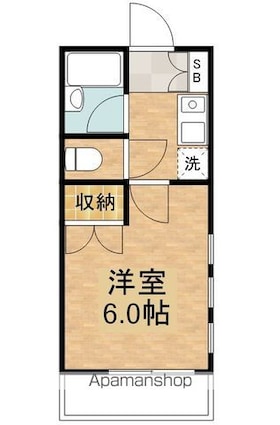 東京都武蔵野市中町３丁目[1K/19.11m2]の間取図