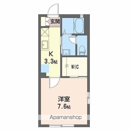 フォーエバー吉澤Ａ・Ｂ[1K/28.21m2]の間取図