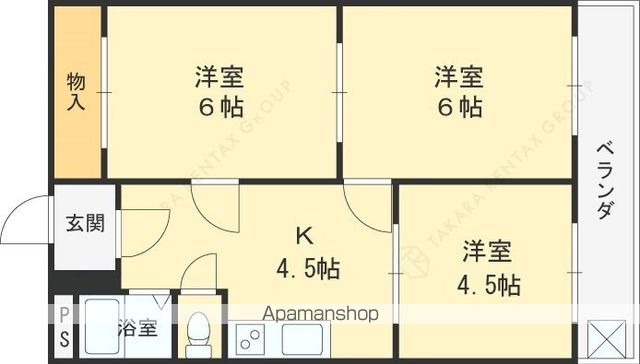大宝枚岡グリーンヒルズの間取り写真