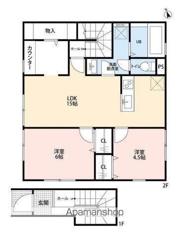 【リーブルファイン八潮古新田の間取り】