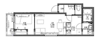 ソア南流山[1LDK/31m2]の間取図