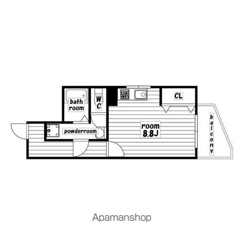 堀江ハイツの間取り