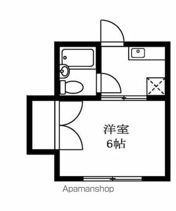 ＳＡＫＩＵＮＩＴＹ[1K/18m2]の間取図