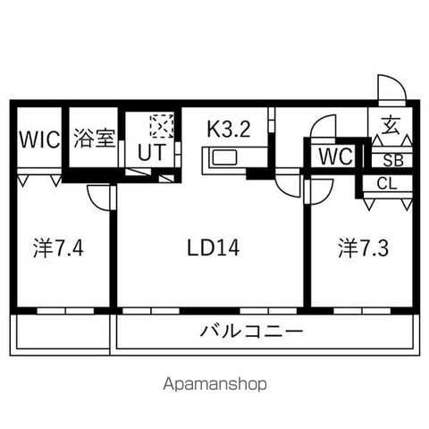 HOROHIRA BRIDGE RESIDENCEの間取り写真