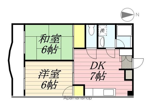 【三鷹市中原のマンションの間取り】