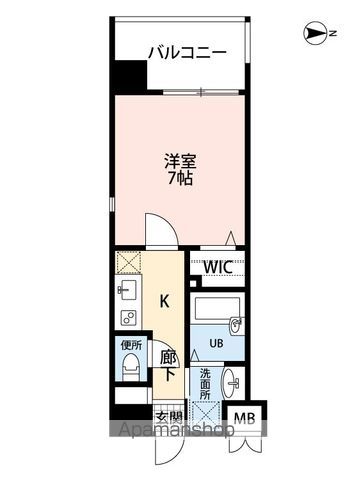 サヴォイ　ラ・シャンス 1208 ｜ 福岡県福岡市東区千早５丁目9-9（賃貸マンション1K・12階・25.10㎡） その2