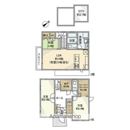 和泉戸建[2LDK/96.96m2]の間取図