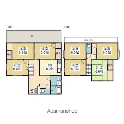 平井町一戸建[7DK/114.56m2]の間取図