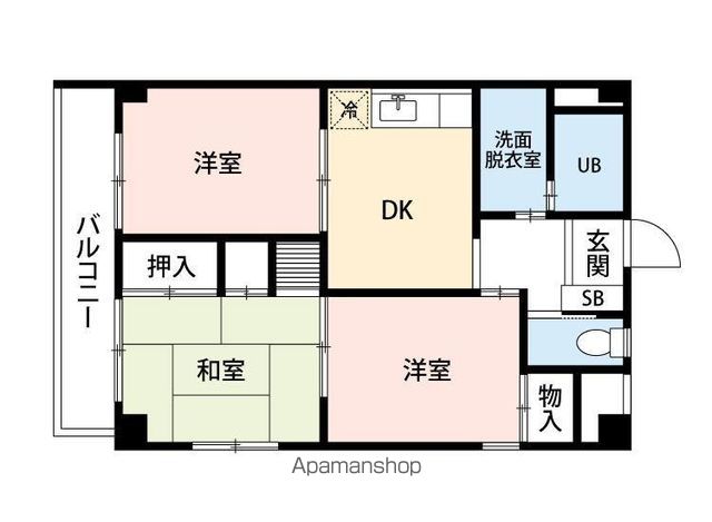 西原レジデンスの間取り