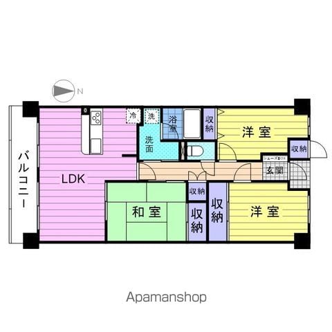 マジェスティックマンション多賀城の間取り写真