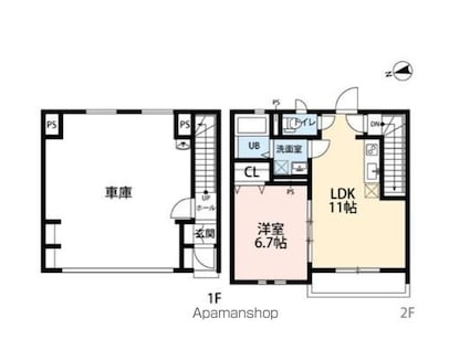 ａｍａｐｏｌａ　Ⅰ[1LDK/76.09m2]の間取図
