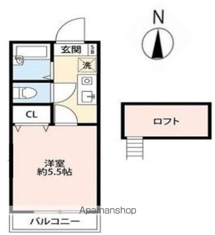 立川市柴崎町のアパートの間取り