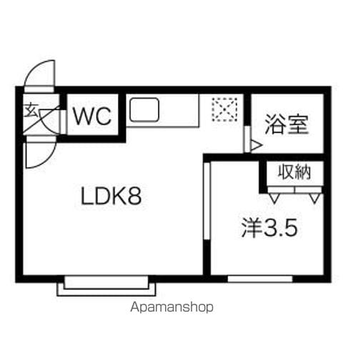 クリエート旭町Vの間取り写真