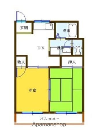 カーサ御滝A棟の間取り写真