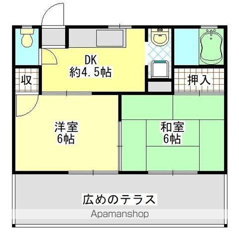 【タウンコート七林の間取り】