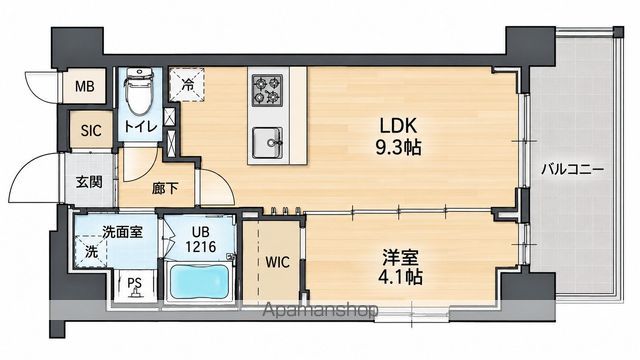 S−RESIDENCE江坂FOCALの間取り写真