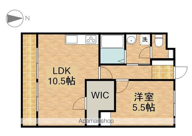 マンション沖之苑の間取り写真