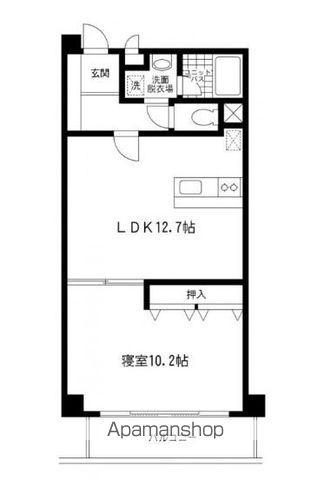 練馬区中村のマンションの間取り