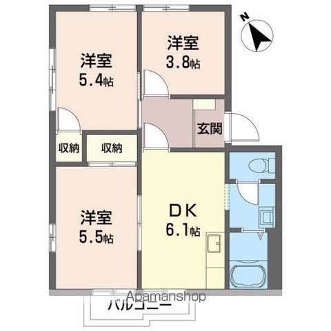 ハイム高砂の間取り写真