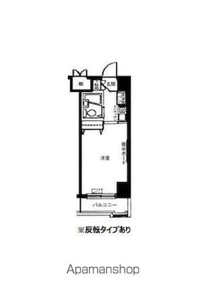 アバクス立川[1R/19.09m2]の間取図