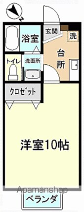 Ｇｒａｎｄ　Ｃｈａｒｉｏｔ[1K/28.16m2]の間取図