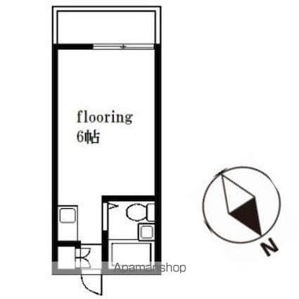 東京都世田谷区桜上水１丁目[1R/17m2]の間取図