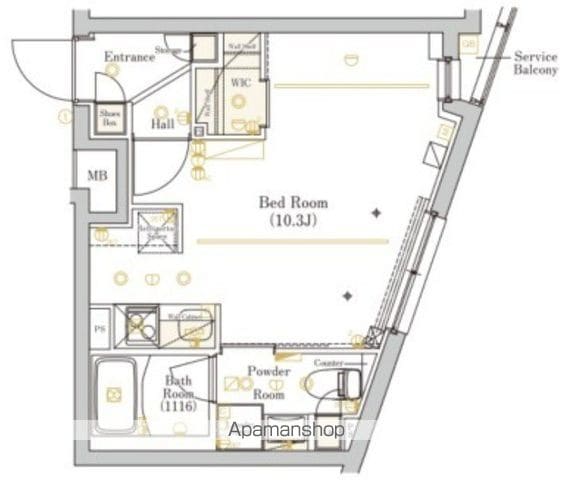 【中野区松が丘のマンションの間取り】