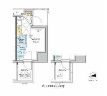 ＴＯＭＯＲＥ品川中延[1R/12.37m2]の間取図