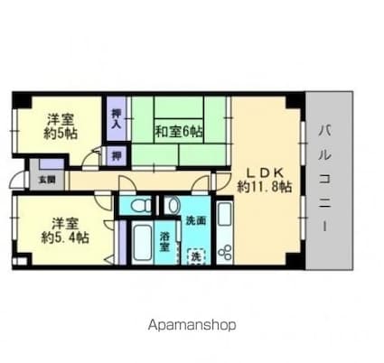 スカール今村[3LDK/69.3m2]の間取図