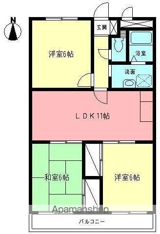 ソレイユ楠の間取り写真