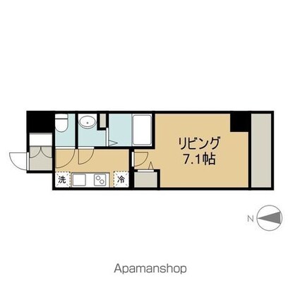 Ｐ＇ｓ　ｉｍａｉｋｅ[1K/25.12m2]の間取図