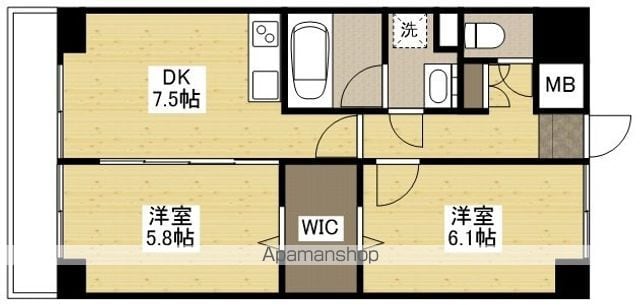優館 青空の扉の間取り写真