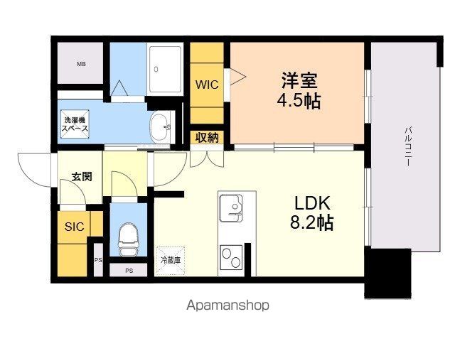 SーRESIDENCE博多駅東AWESOMEの間取り写真