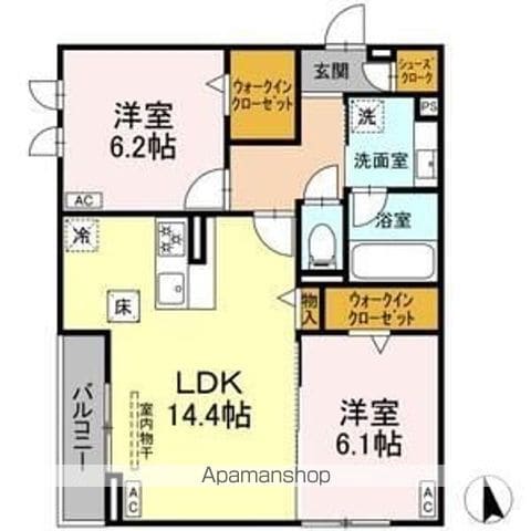 愛知高速東部丘陵線 藤が丘駅 徒歩8分 3階建 新築の間取り写真
