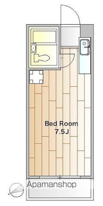 東京都世田谷区下馬５丁目[1R/20m2]の間取図