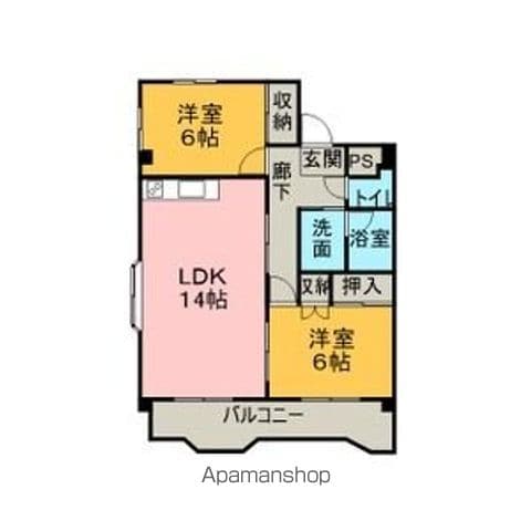 グランドハイツ名和の間取り写真