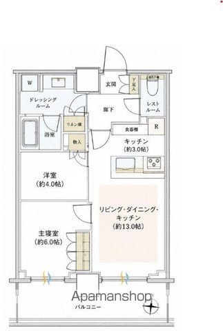 パークシティ中野 ザ タワー エアーズの間取り写真
