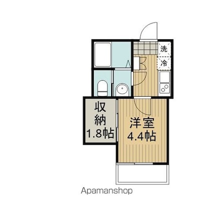 ＫＥＩＡＩ　ＲＥＳＩＤＥＮＣＥ五香[1K/20.44m2]の間取図