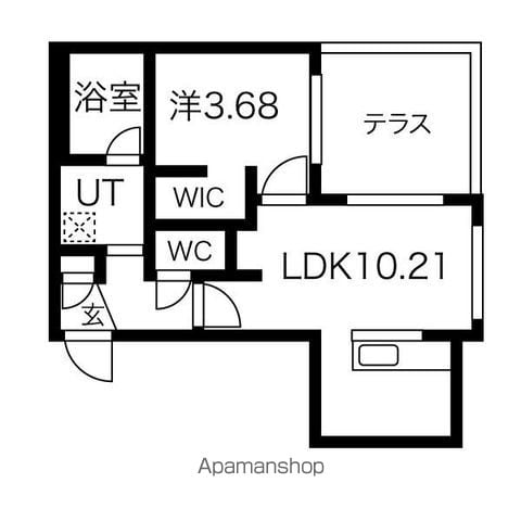 オルセーリュクス山鼻の間取り写真