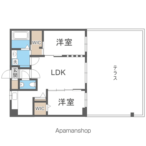 ONE YAMAHANAの間取り写真