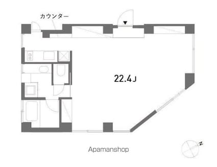 ａｏｂａｄａｉ　．ｈｉｌｌｚ[1K/53.56m2]の間取図