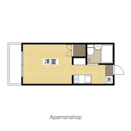広島県広島市佐伯区五日市中央５丁目[1R/1m2]の間取図
