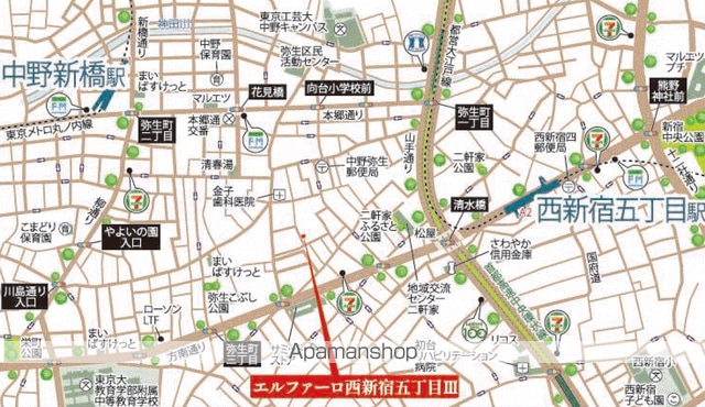 エルファーロ西新宿五丁目IIIの外観写真