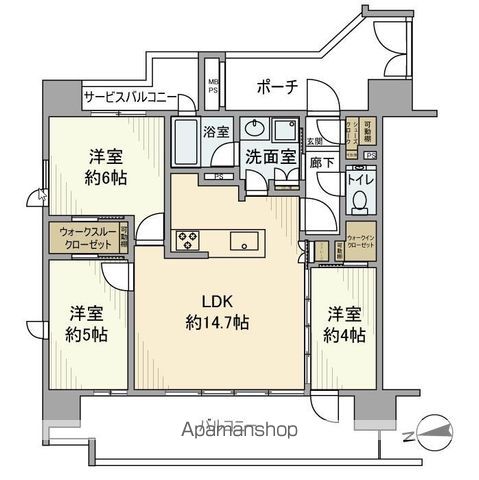 クリオ浅草セントラルマークスの間取り