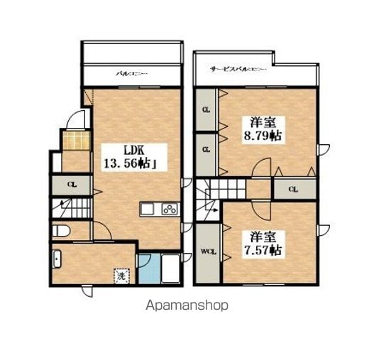 CASA FELIZ平野東の間取り写真