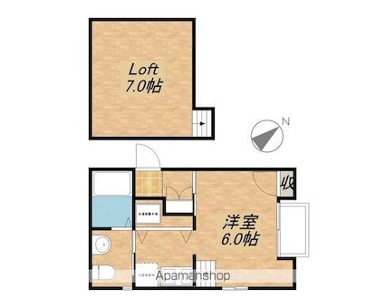 Ａｎｇｅｌｉｑｕｅ[1K/22.49m2]の間取図