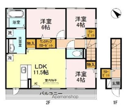 コニファーＩＩ[3LDK/65.78m2]の間取図